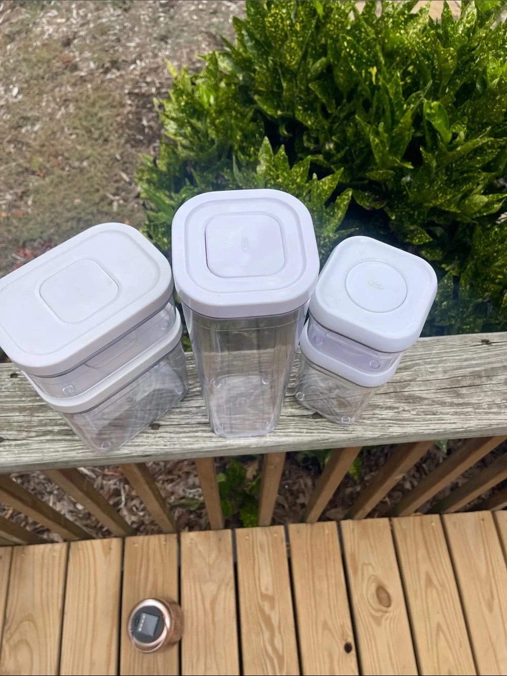 Set of 5 OXO Food storage containers